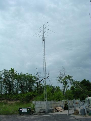 K9IJ1643 VHF Antennas on Temporary Tower