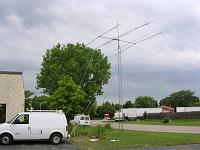 K9IJ1644 GOTA Antenna, notice the guy anchors