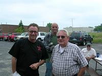 K9IJ1664 Wauconda Mayor (Salvatore J. Saccomanno) on left visited Sunday Morning and was given the tour by WA9EQP Wally.